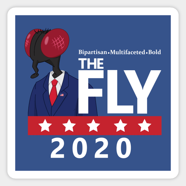 The Fly 2020 (Candidate Design) Sticker by rockbottle_designs